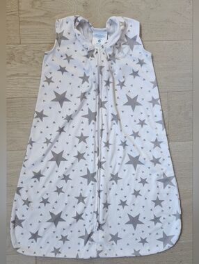 Halo Safe Dreams Sleep  Sack Star Gray White 3-6 M .5 tog